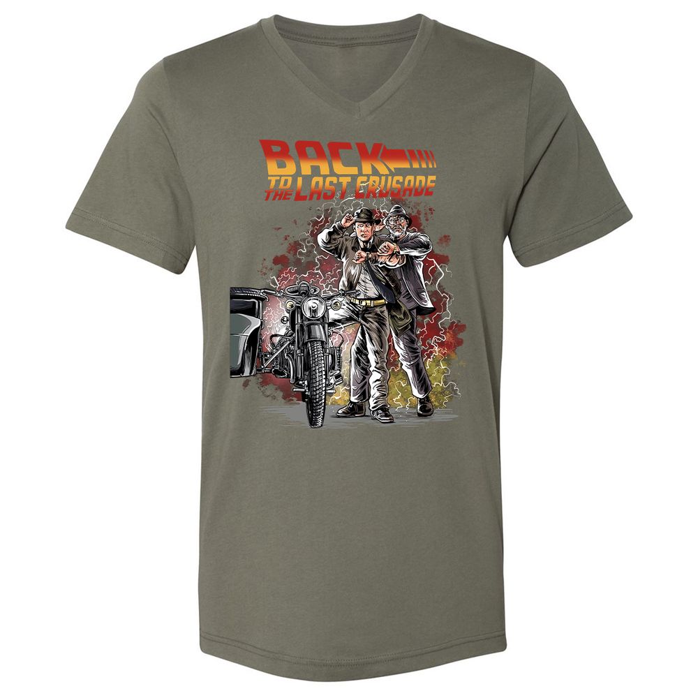 Unisex V-Neck T-Shirt - 7P1R84R6 - Military Green - 10