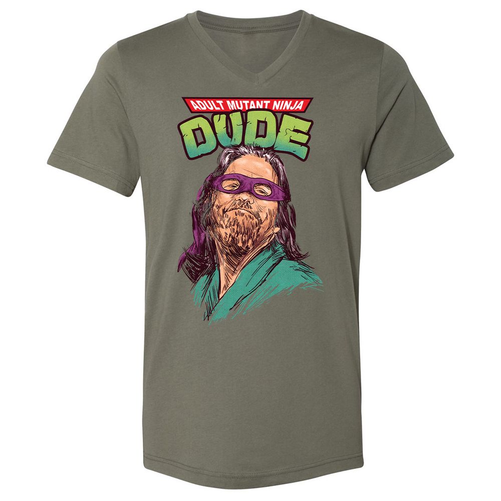 Unisex V-Neck T-Shirt - 48NJGR5U - Military Green - 10