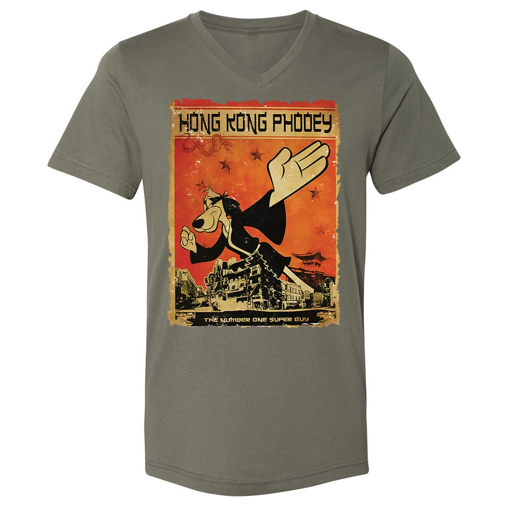 Unisex V-Neck T-Shirt - M73W8QTQ - Military Green - 10