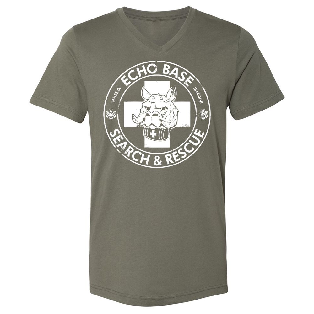 Unisex V-Neck T-Shirt - 3XMZRWMU - Military Green - 10