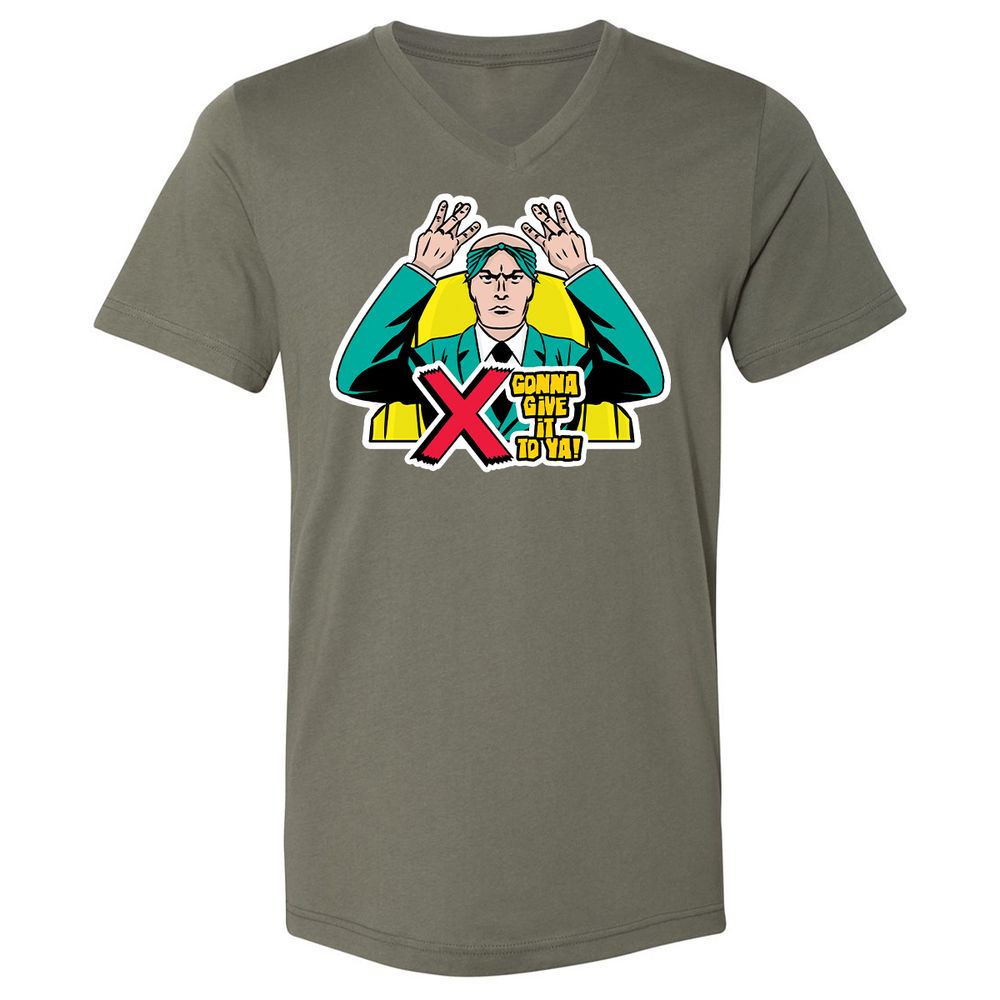 Unisex V-Neck T-Shirt - K3K2HSDX - Military Green - 10