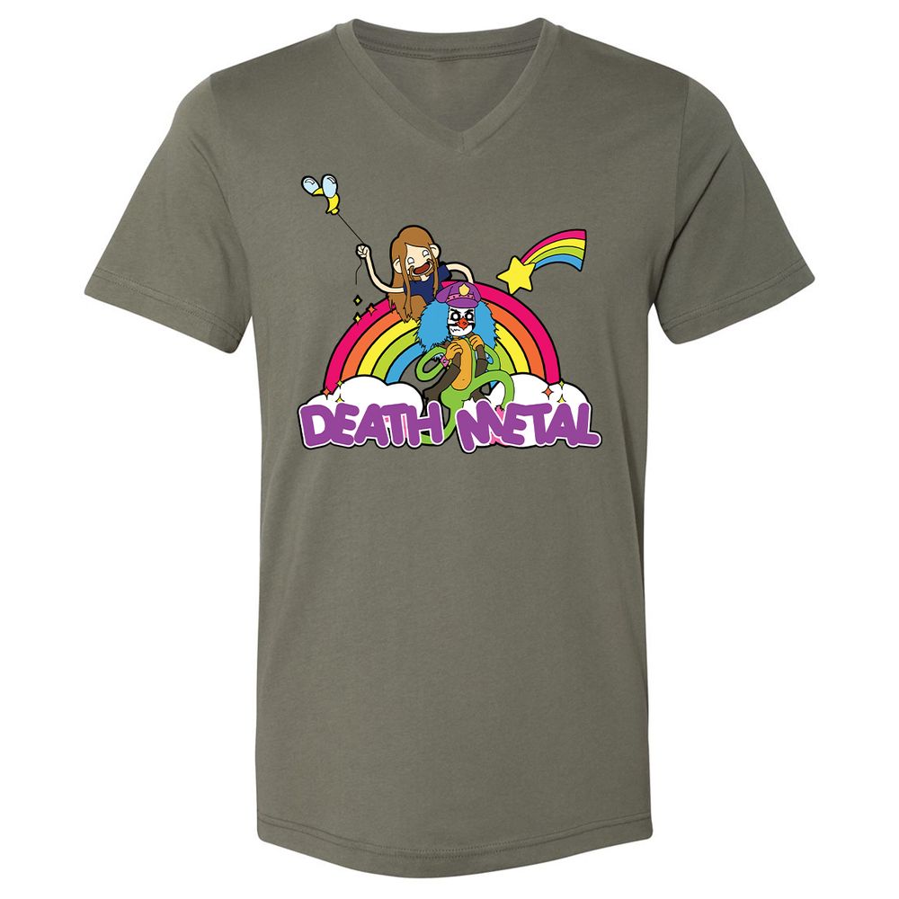 Unisex V-Neck T-Shirt - A5JDJ2QB - Military Green - 10