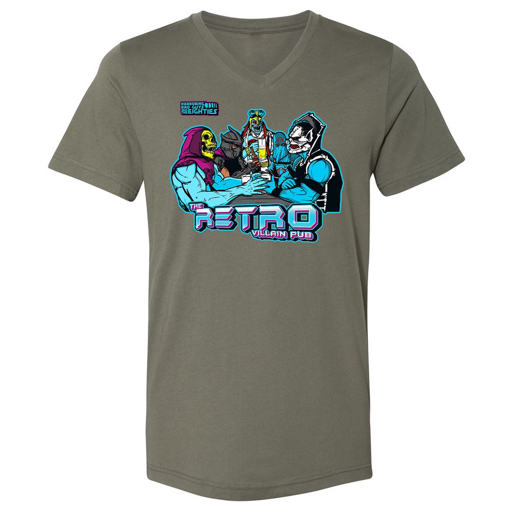 Unisex V-Neck T-Shirt - CFFPF4RH - Military Green - 10