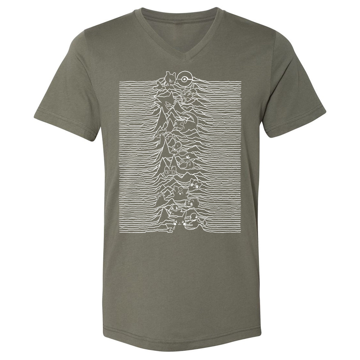 Unisex V-Neck T-Shirt - S5EW5E95 - Military Green - 10