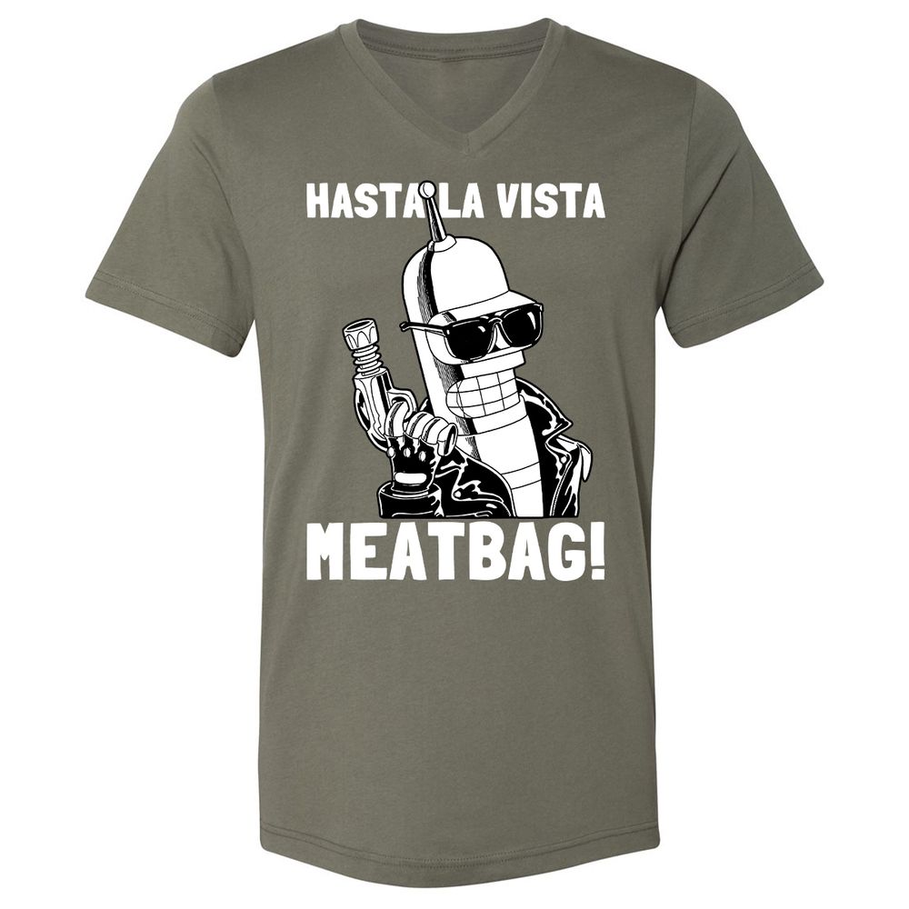 Unisex V-Neck T-Shirt - EZ16AKHX - Military Green - 10