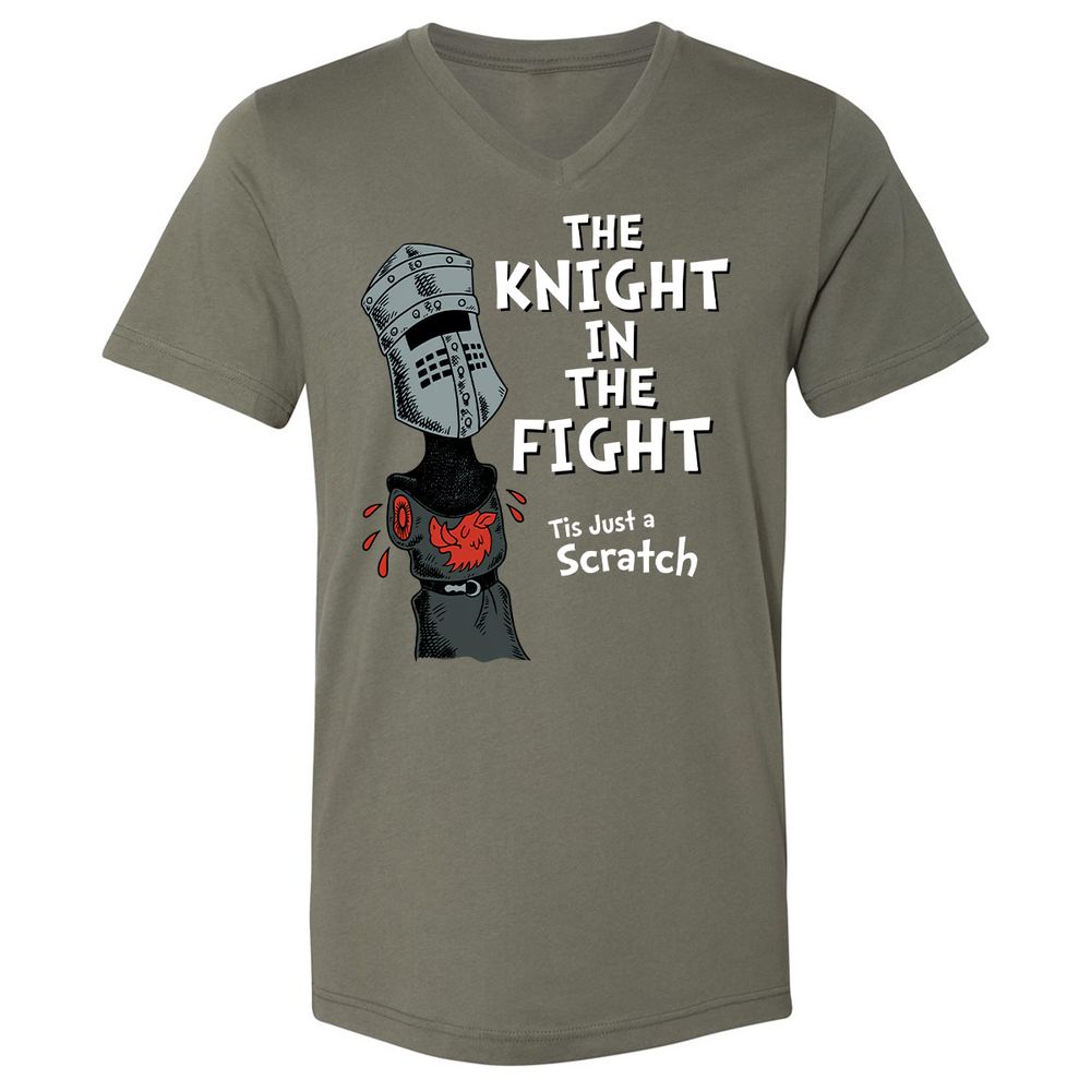 Unisex V-Neck T-Shirt - R5Z74CAH - Military Green - 10