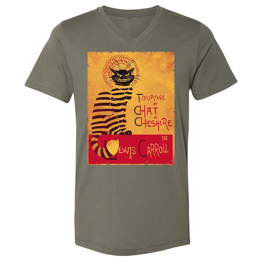 Unisex V-Neck T-Shirt - LMZMLQP4 - Military Green - 10
