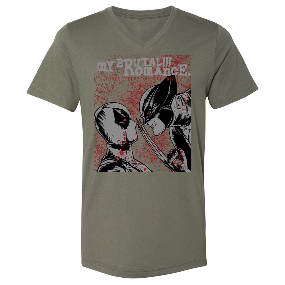 Unisex V-Neck T-Shirt - GG1T42LL - Military Green - 10