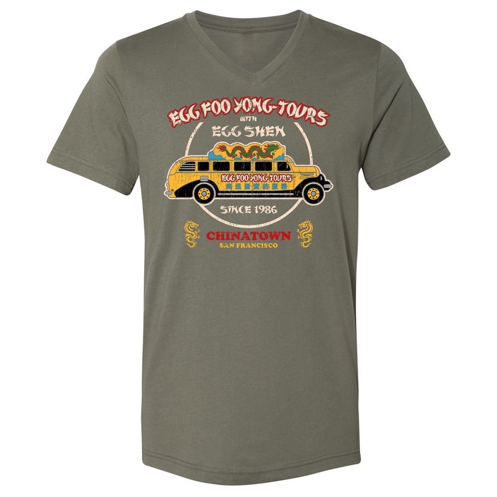 Unisex V-Neck T-Shirt - RTMN27JB - Military Green - 10