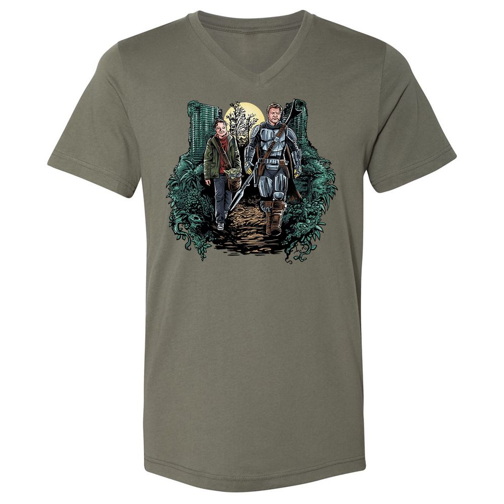 Unisex V-Neck T-Shirt - 9PPAVAVS - Military Green - 10