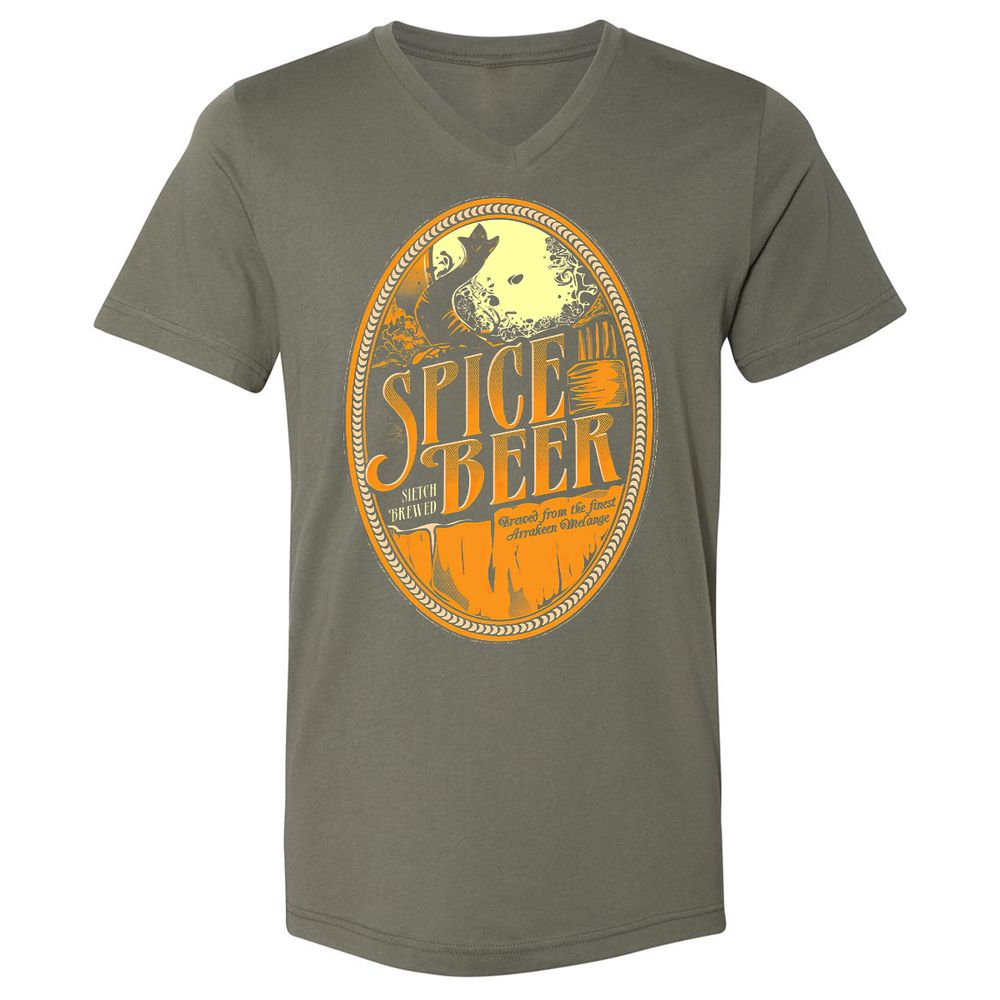Unisex V-Neck T-Shirt - VQC13G12 - Military Green - 10