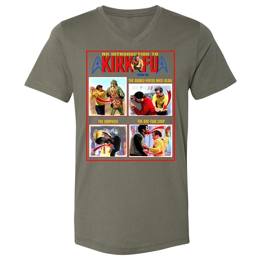 Unisex V-Neck T-Shirt - 1ZMQY5XB - Military Green - 10