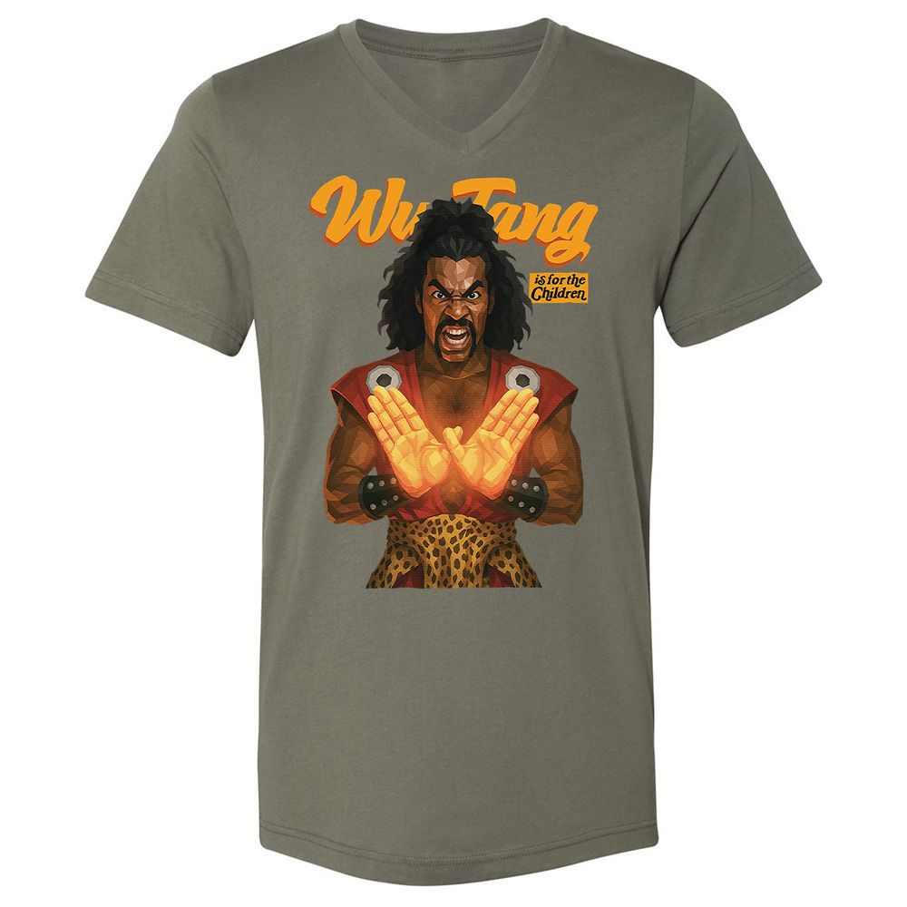 Unisex V-Neck T-Shirt - YHUTLEER - Military Green - 10