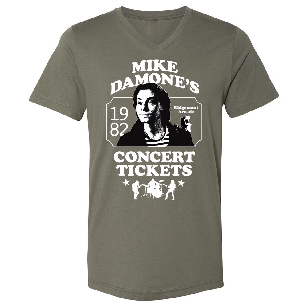 Unisex V-Neck T-Shirt - LCYUJBX9 - Military Green - 10