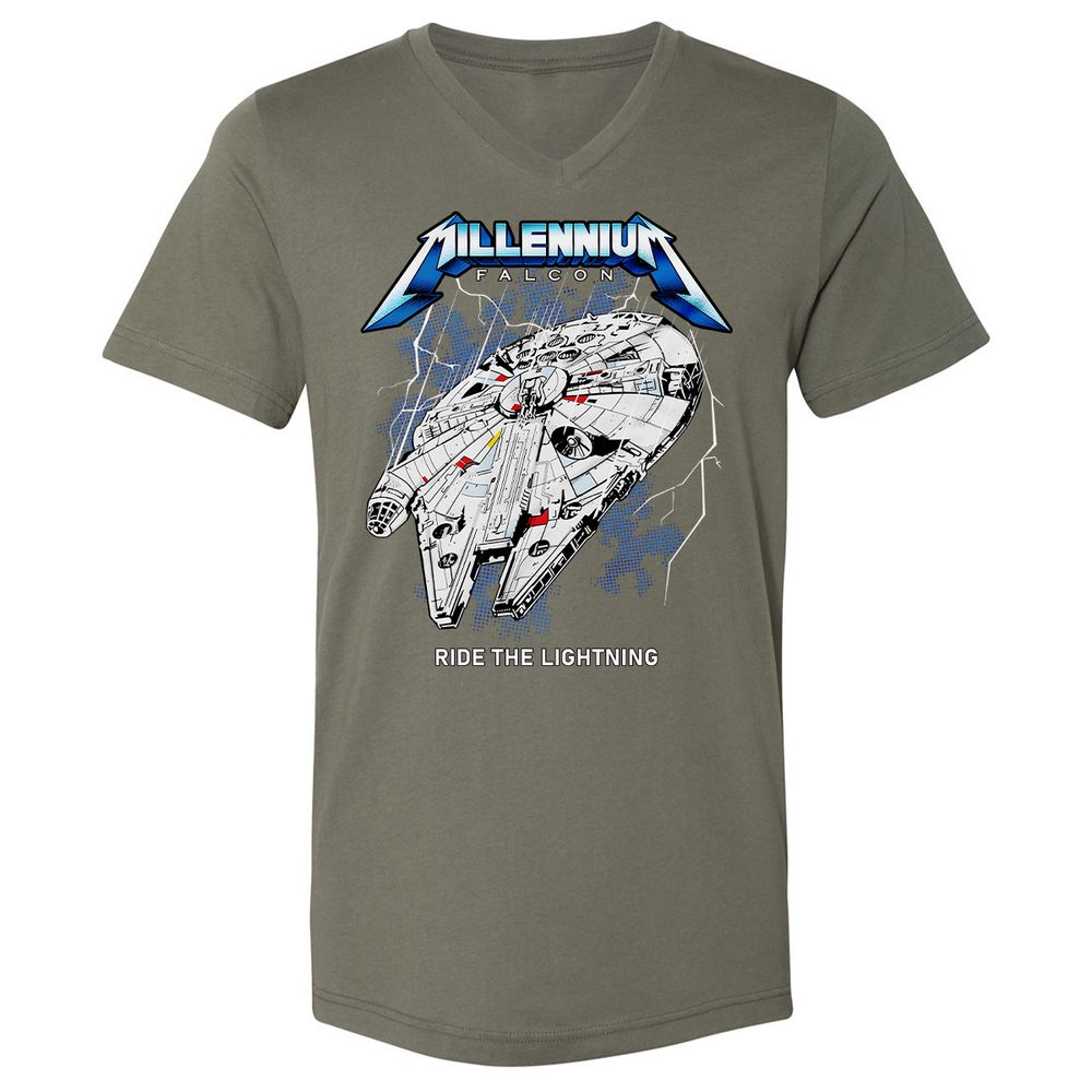 Unisex V-Neck T-Shirt - RGKHBNFY - Military Green - 10