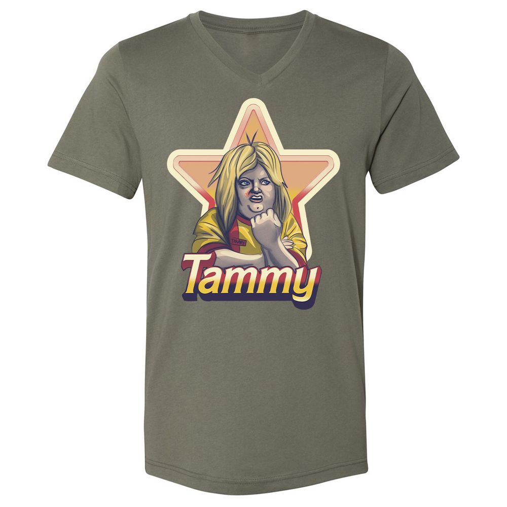Unisex V-Neck T-Shirt - Z1E6VMPG - Military Green - 10