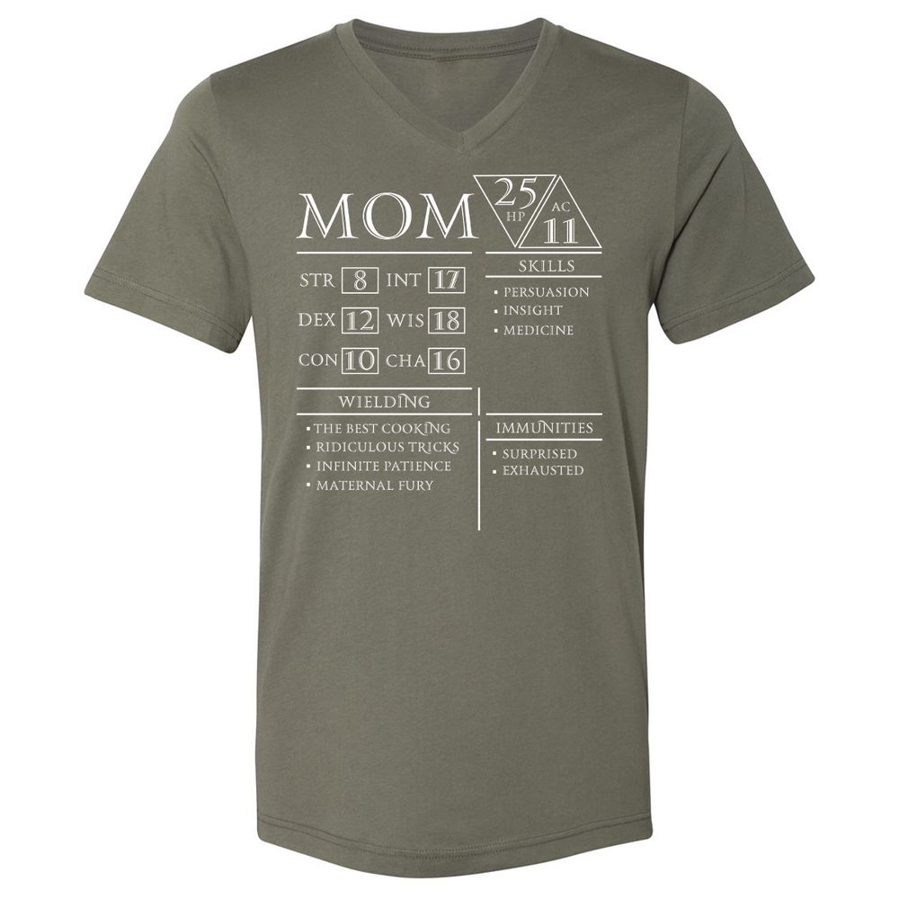 Unisex V-Neck T-Shirt - 5S7HEB3K - Military Green - 10
