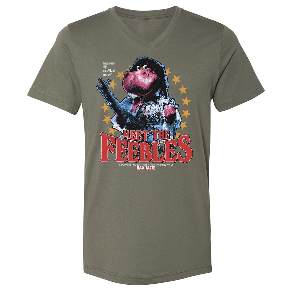 Unisex V-Neck T-Shirt - FVD1AQVM - Military Green - 10