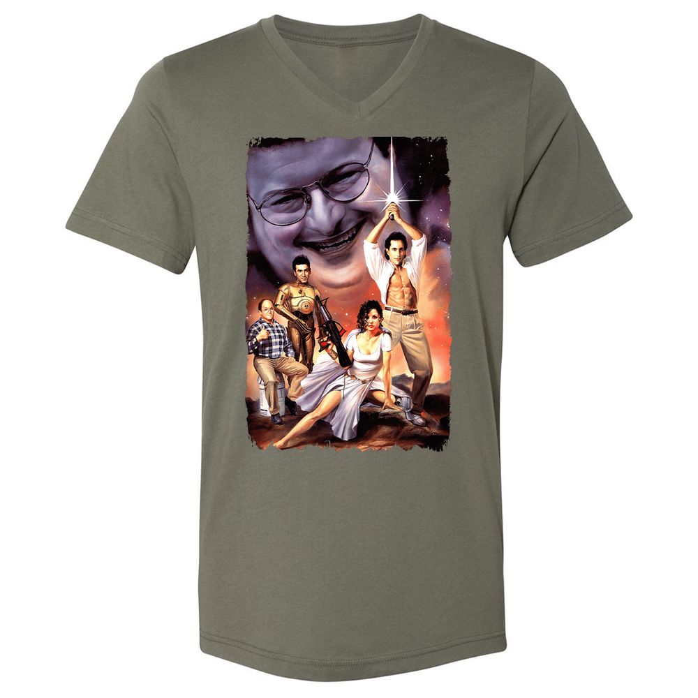 Unisex V-Neck T-Shirt - CMDWEZ4A - Military Green - 10