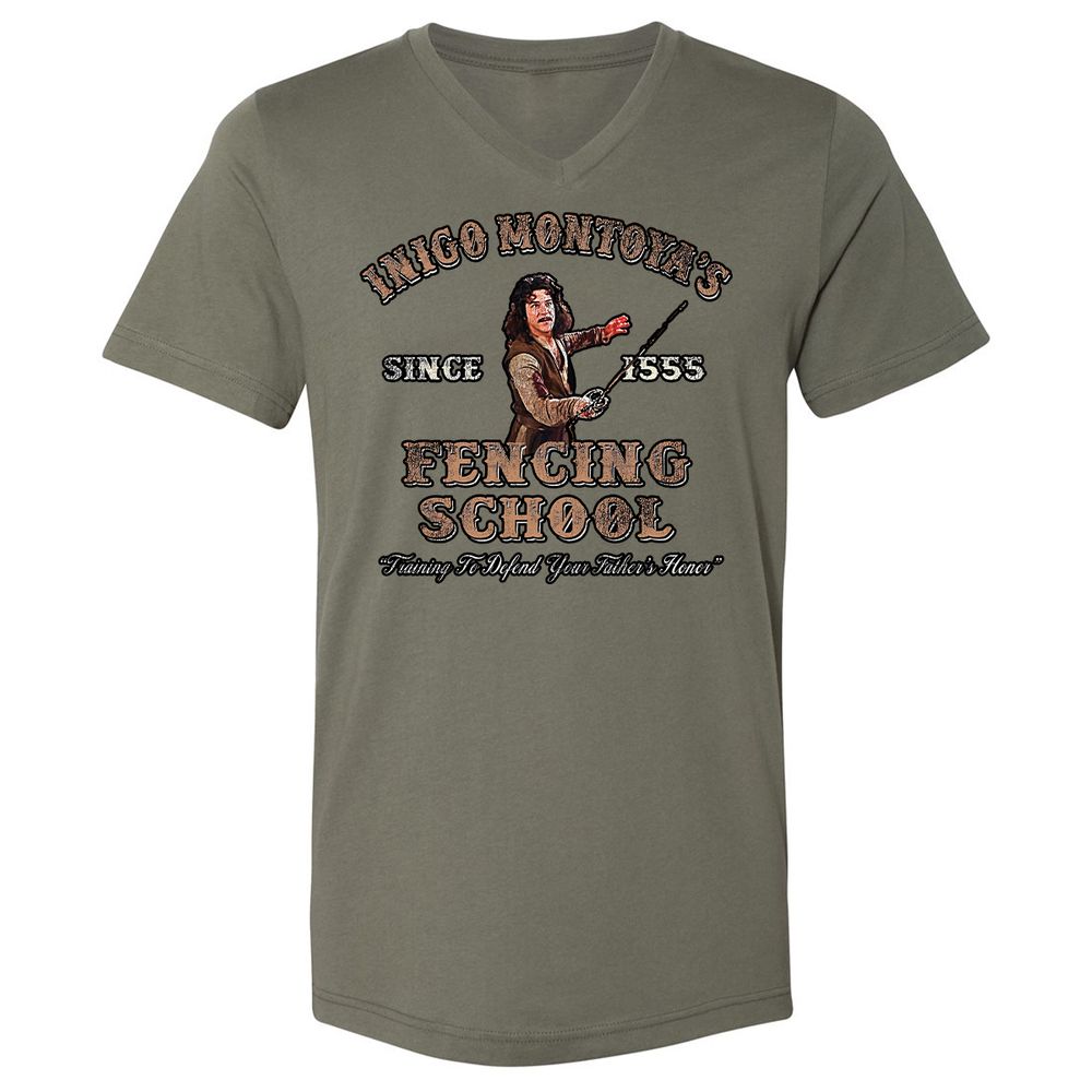 Unisex V-Neck T-Shirt - QYSCE93S - Military Green - 10