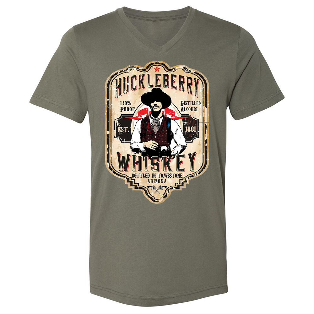 Huckleberry Whiskey Label - Military Green - 10