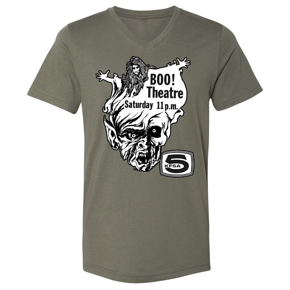 Unisex V-Neck T-Shirt - KUSMZXZT - Military Green - 10