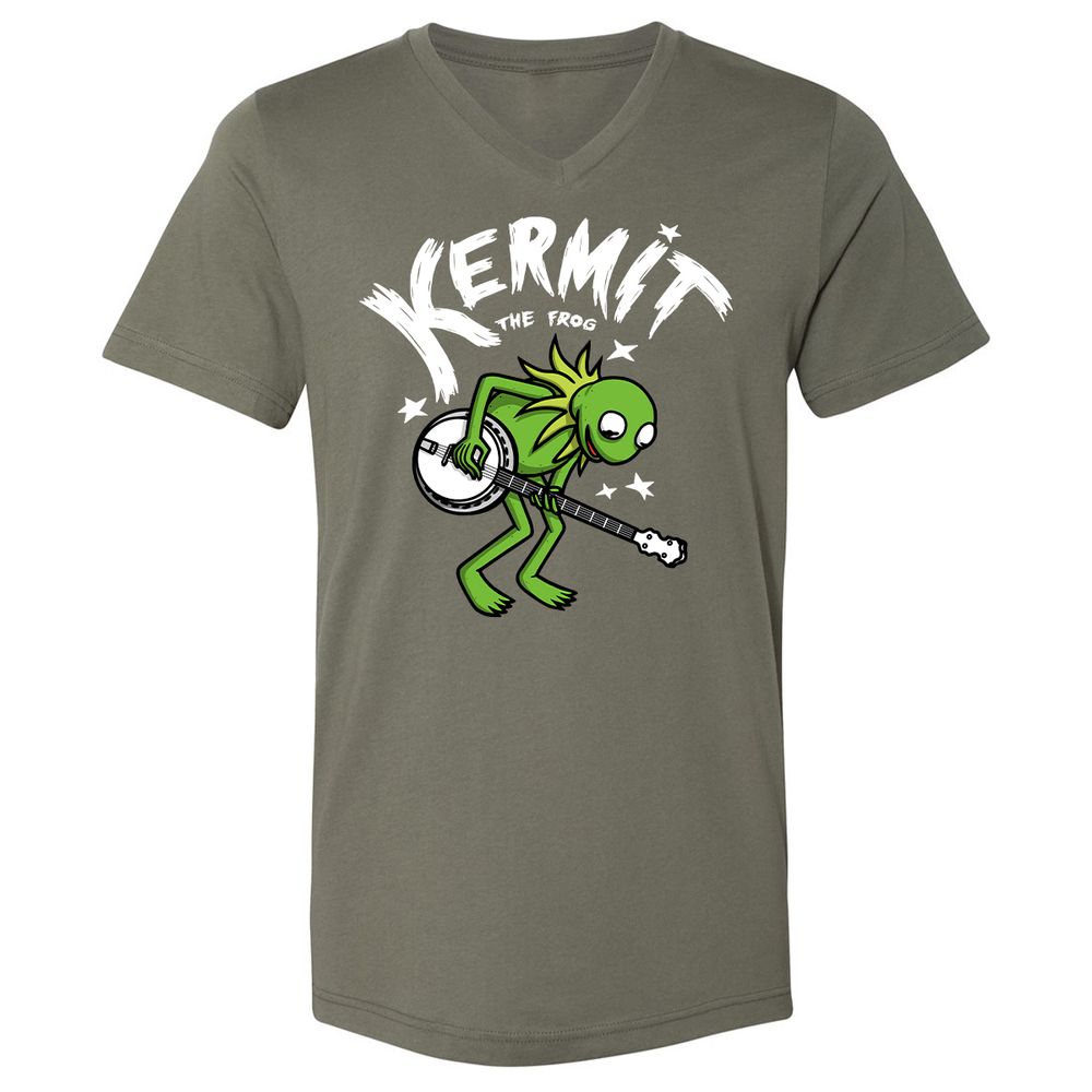 Unisex V-Neck T-Shirt - RGU2332C - Military Green - 10