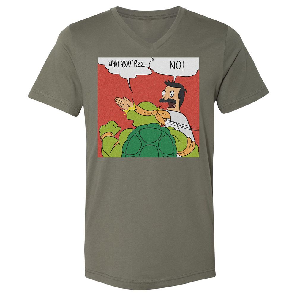 Unisex V-Neck T-Shirt - EDMT4NVF - Military Green - 10