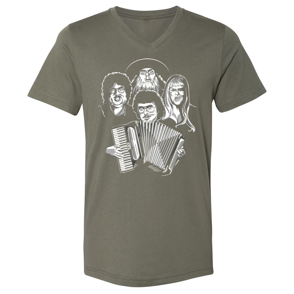 Unisex V-Neck T-Shirt - 38D1T2CC - Military Green - 10