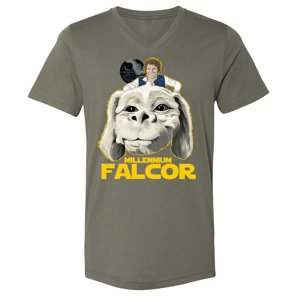 Unisex V-Neck T-Shirt - JA3L4G44 - Military Green - 10