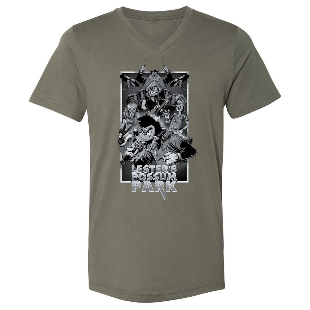 Unisex V-Neck T-Shirt - 76ZX1DL2 - Military Green - 10