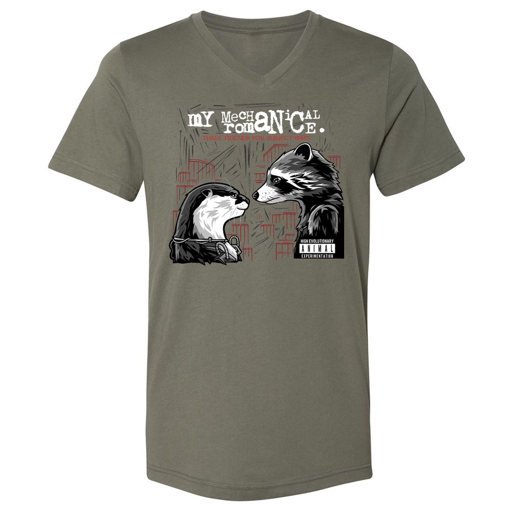 Unisex V-Neck T-Shirt - X85DGBJR - Military Green - 10