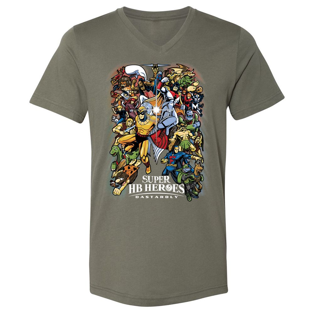 Unisex V-Neck T-Shirt - YU1ZV3D4 - Military Green - 10