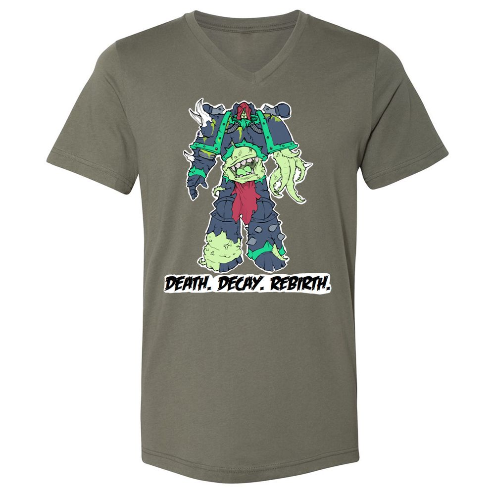 Unisex V-Neck T-Shirt - USC86S7Q - Military Green - 10