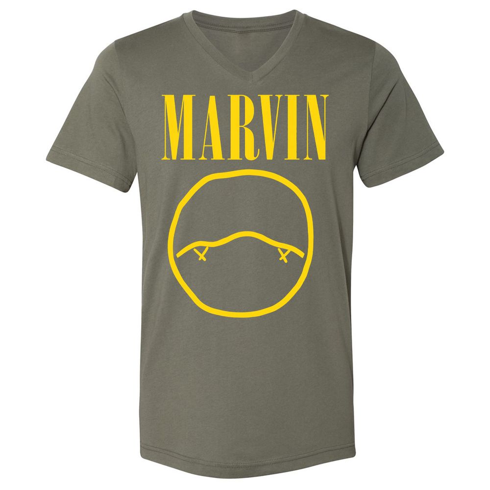Unisex V-Neck T-Shirt - AV1R88QB - Military Green - 10