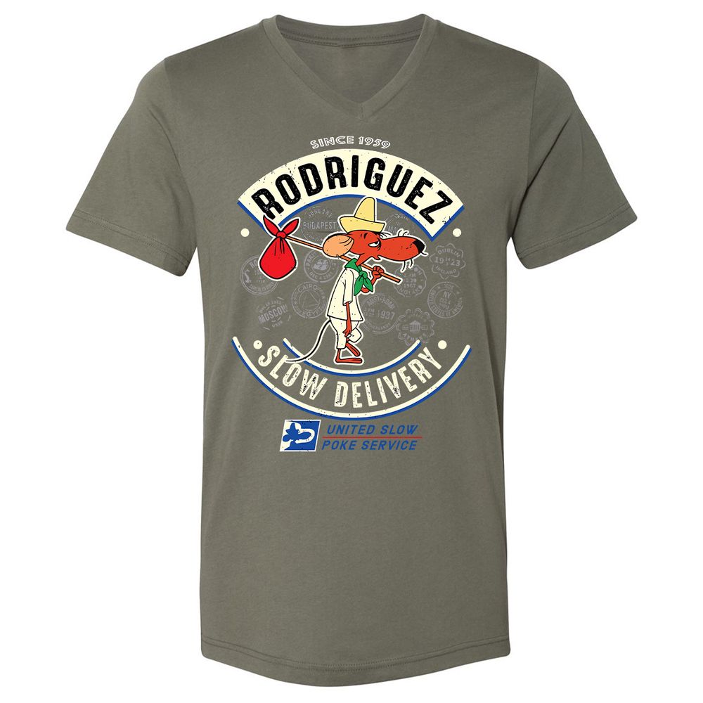Unisex V-Neck T-Shirt - EJFHH1FP - Military Green - 10