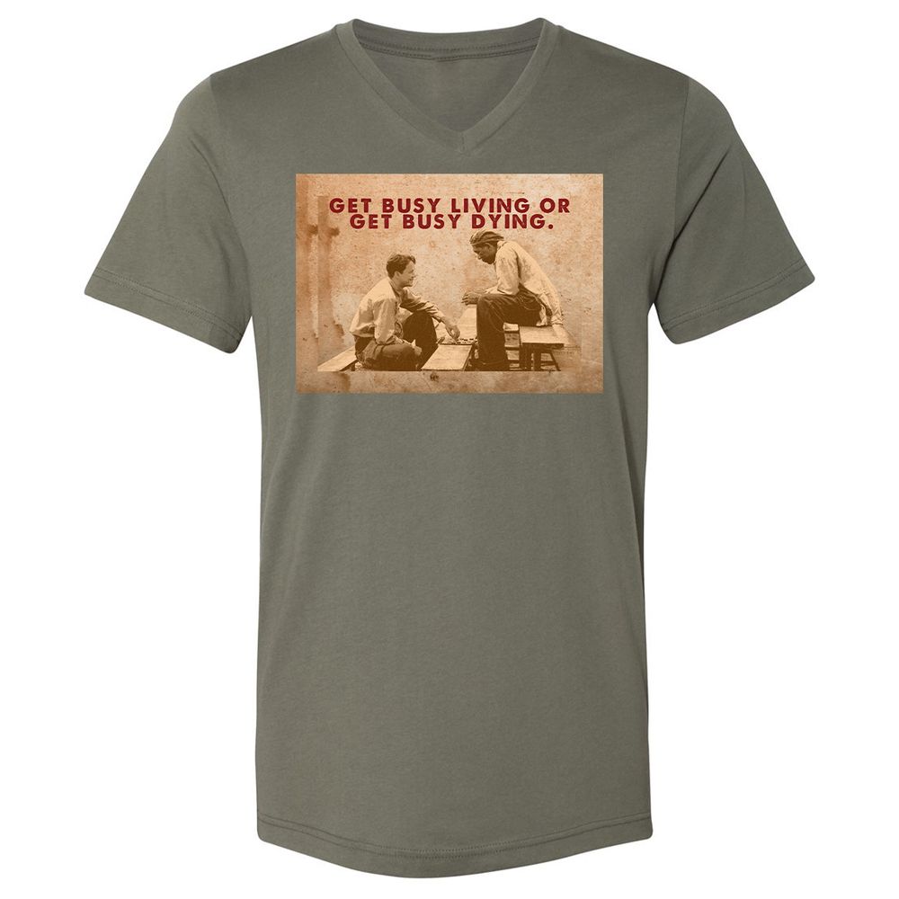 Unisex V-Neck T-Shirt - 9DGNRNUW - Military Green - 10