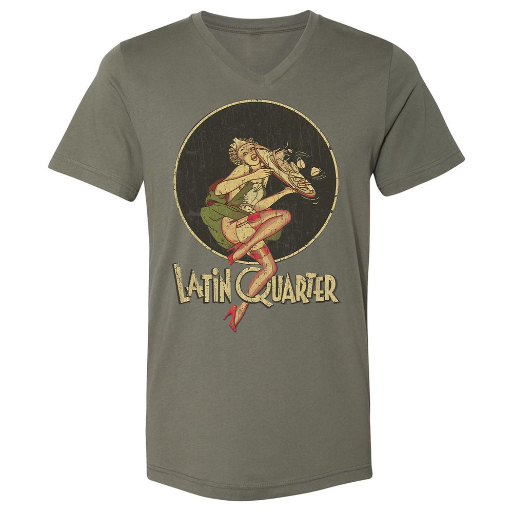 Unisex V-Neck T-Shirt - 5RU775VE - Military Green - 10