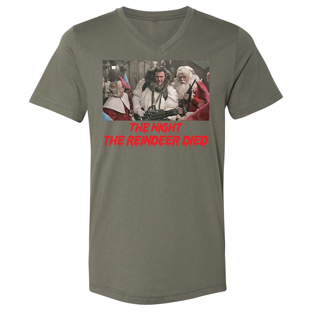 Unisex V-Neck T-Shirt - MLN11NRZ - Military Green - 10