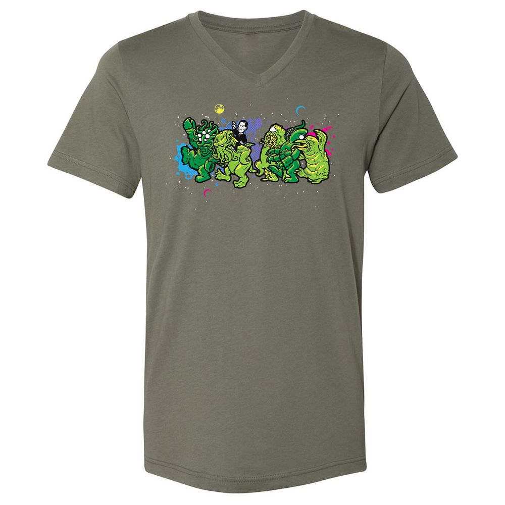 Unisex V-Neck T-Shirt - MMXC952W - Military Green - 10