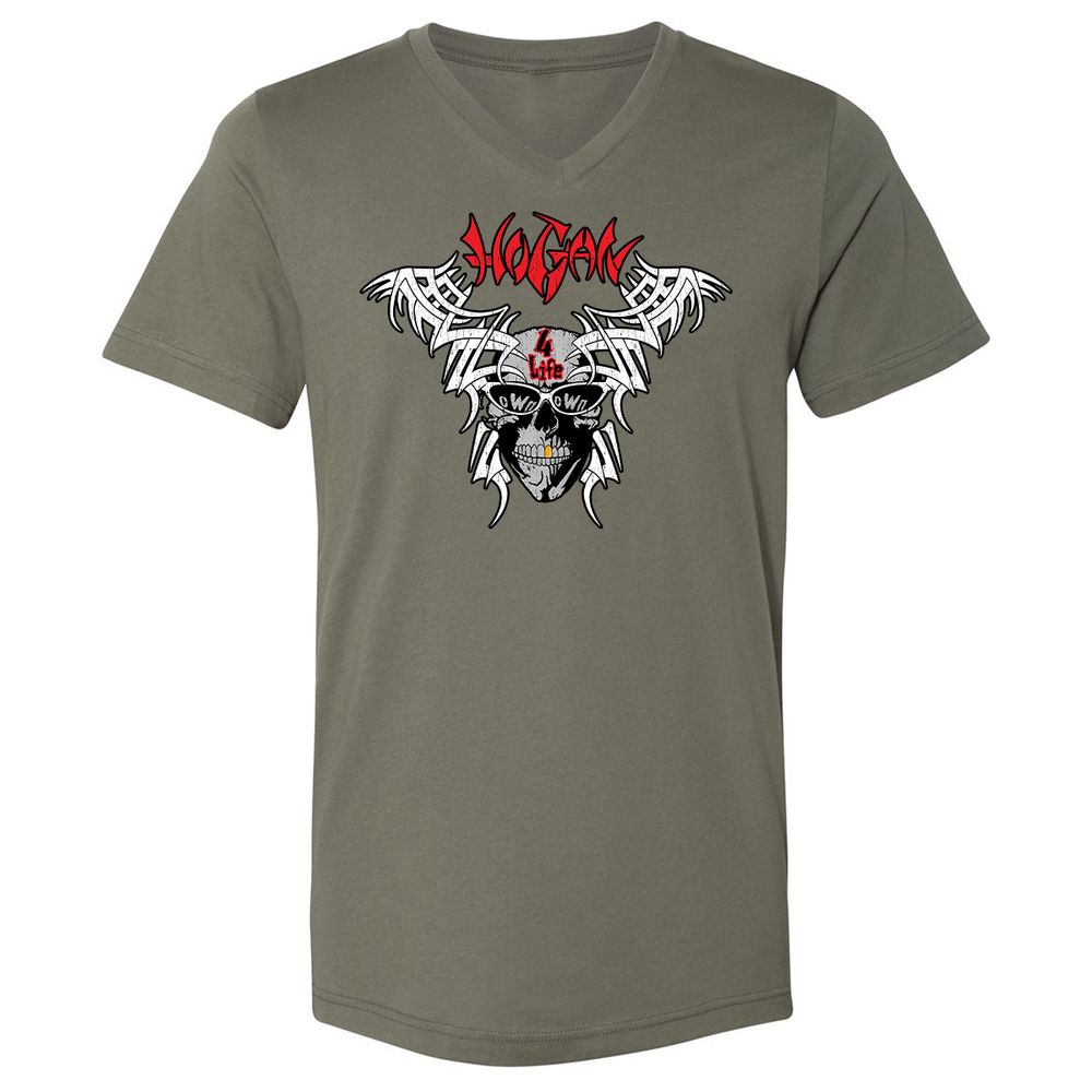 Unisex V-Neck T-Shirt - QKHZQ6EX - Military Green - 10