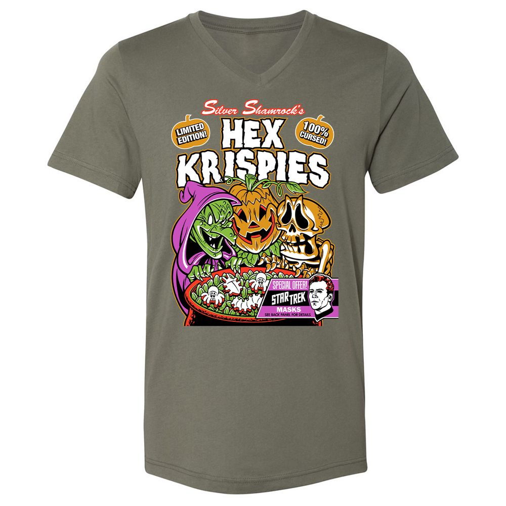 Unisex V-Neck T-Shirt - CM7A53MR - Military Green - 10