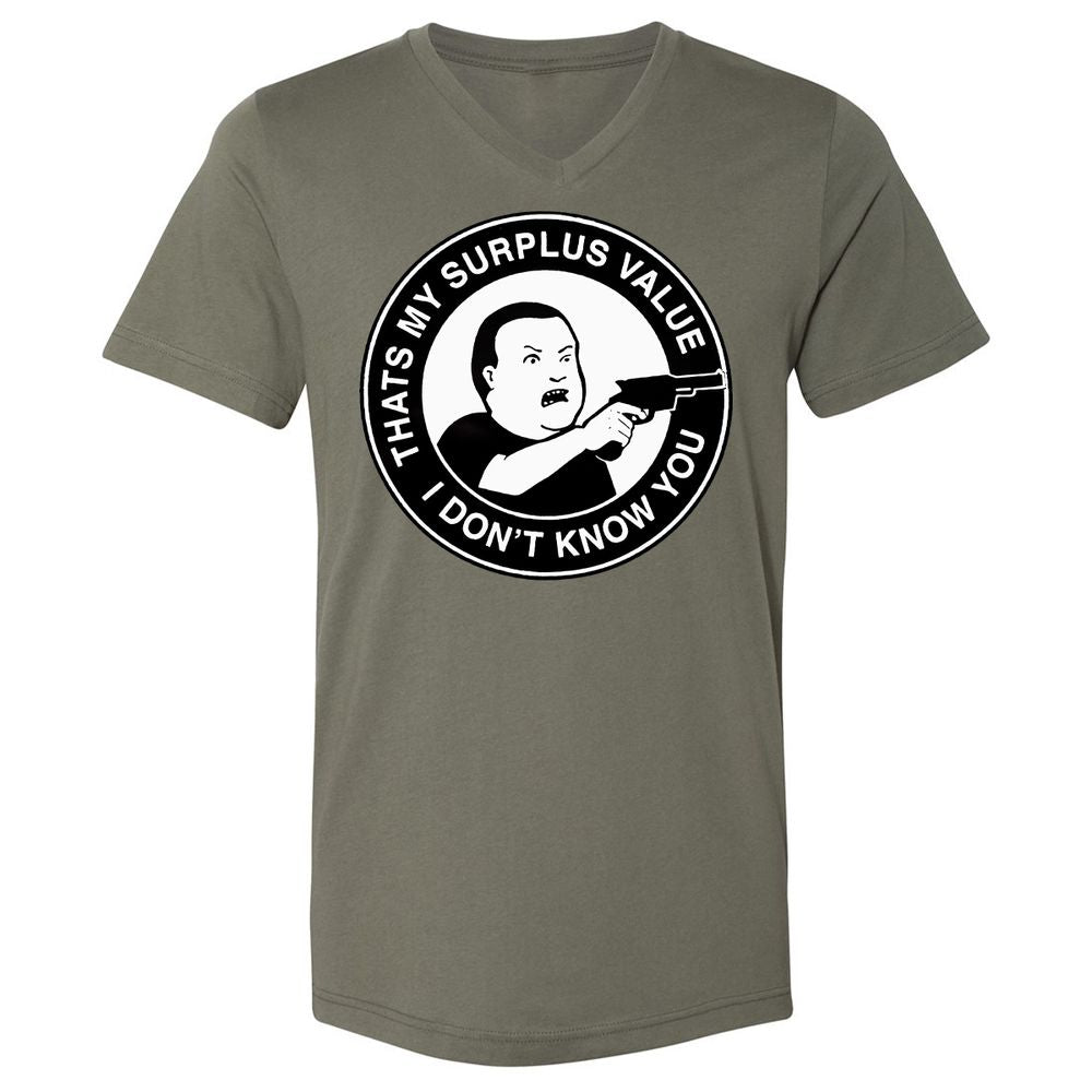 Unisex V-Neck T-Shirt - PTHUHT7A - Military Green - 10