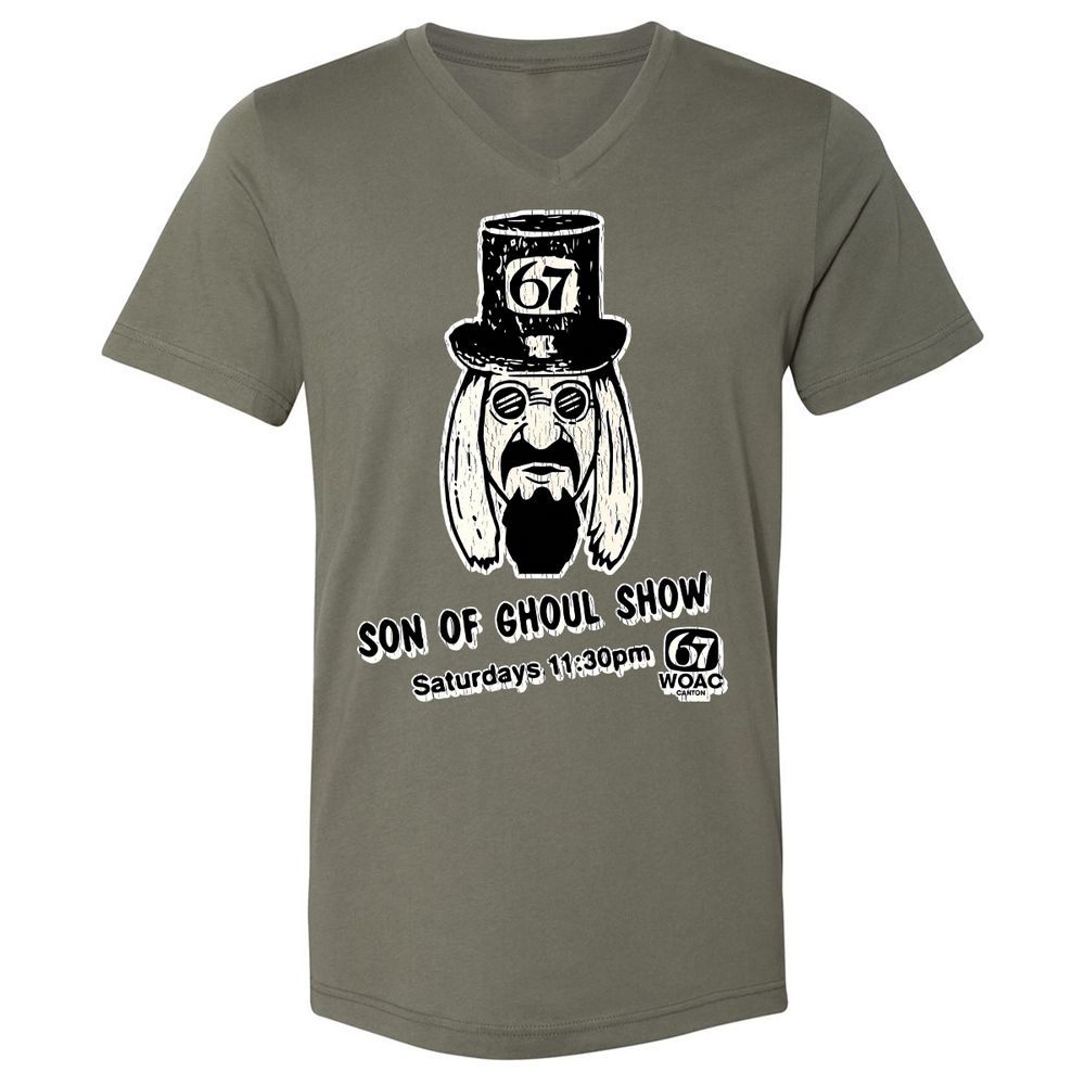 Unisex V-Neck T-Shirt - R5B52KSH - Military Green - 10