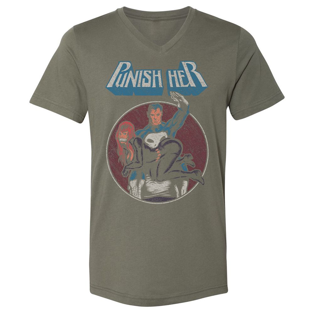 Unisex V-Neck T-Shirt - RTK27H64 - Military Green - 10