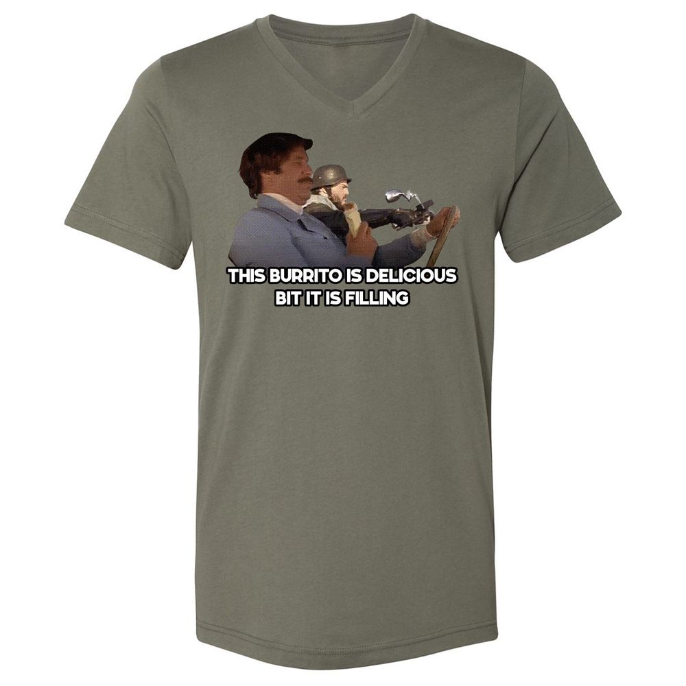 Unisex V-Neck T-Shirt - NZG7CZYS - Military Green - 10