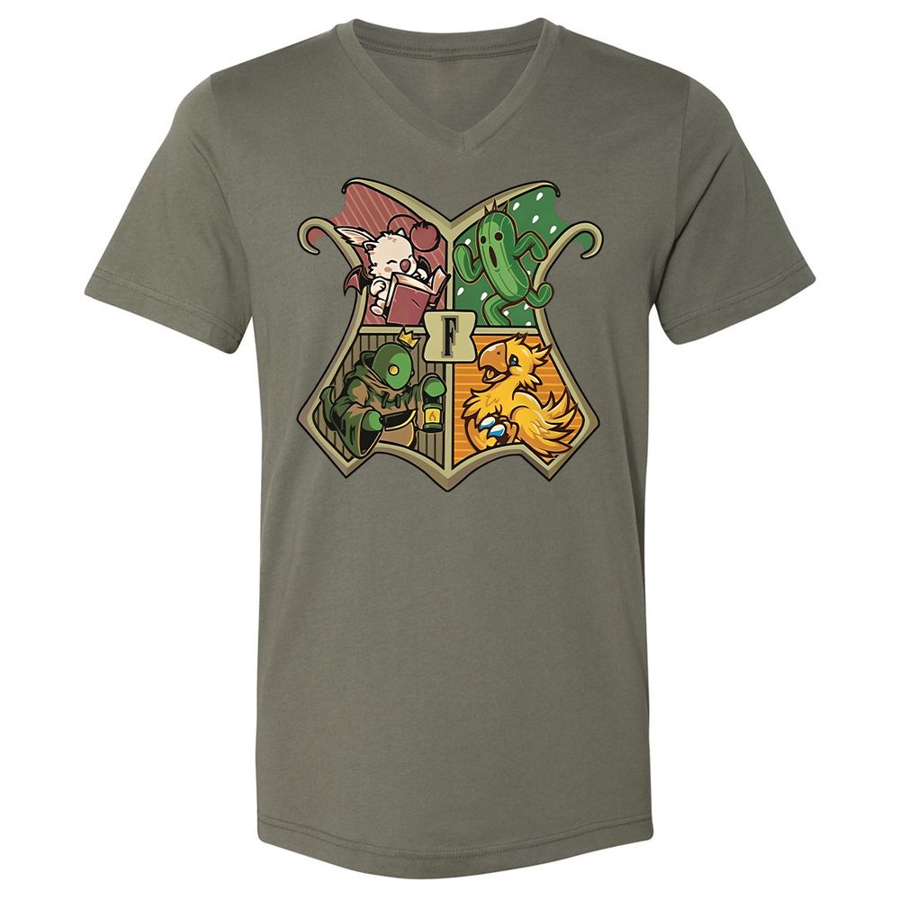 Unisex V-Neck T-Shirt - VK3RTT98 - Military Green - 10