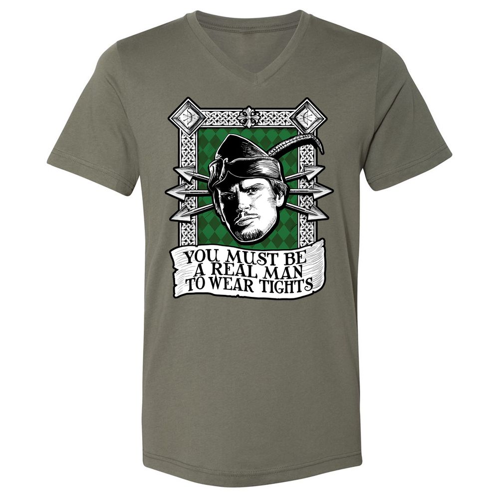 Unisex V-Neck T-Shirt - P5RFAG94 - Military Green - 10