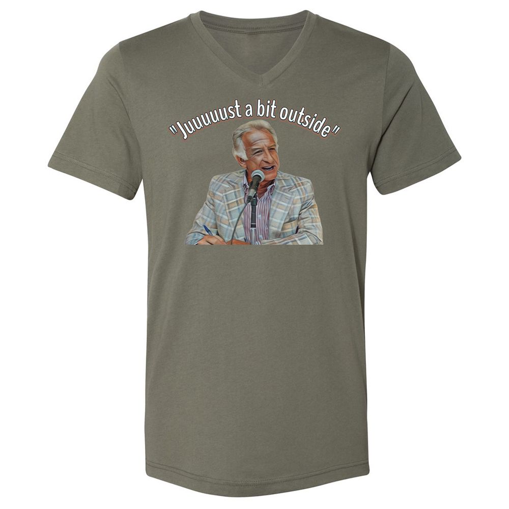 Unisex V-Neck T-Shirt - ZEHZ4F7U - Military Green - 10