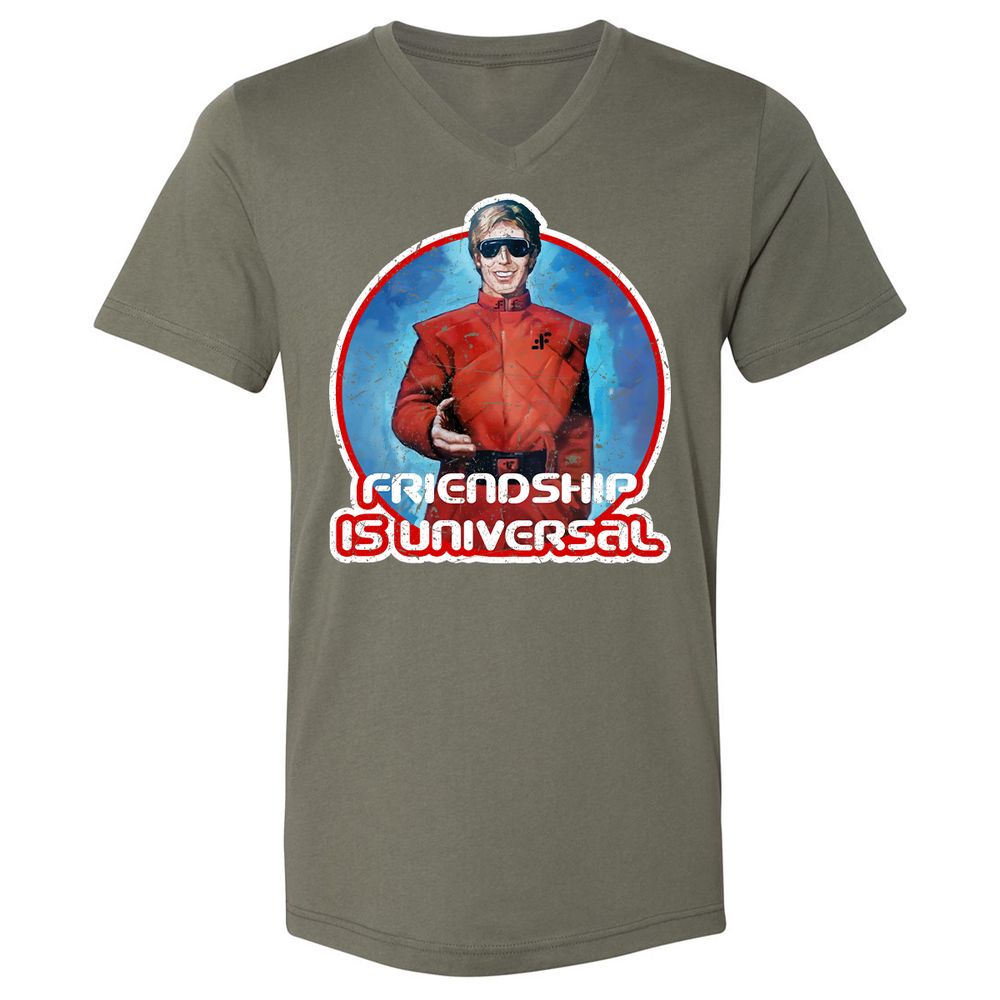 Unisex V-Neck T-Shirt - 7V5EEF2R - Military Green - 10